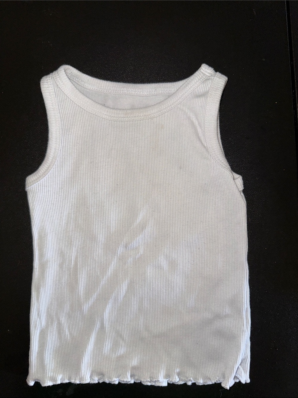 Garanimals White Ribbed Tank Top for Kids